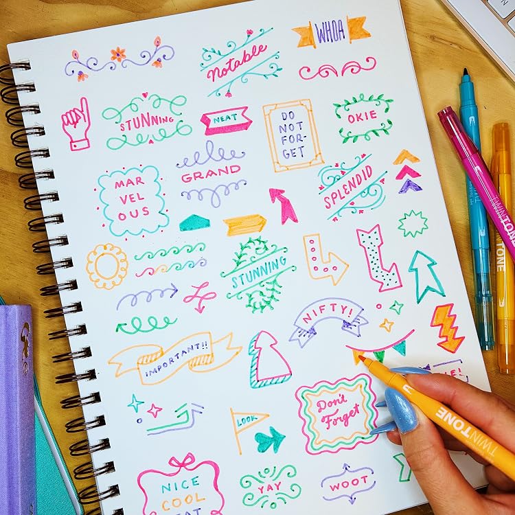 Colorful markers
